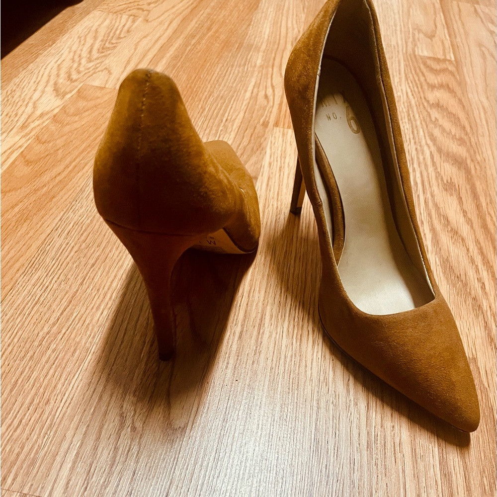 Suede high heels